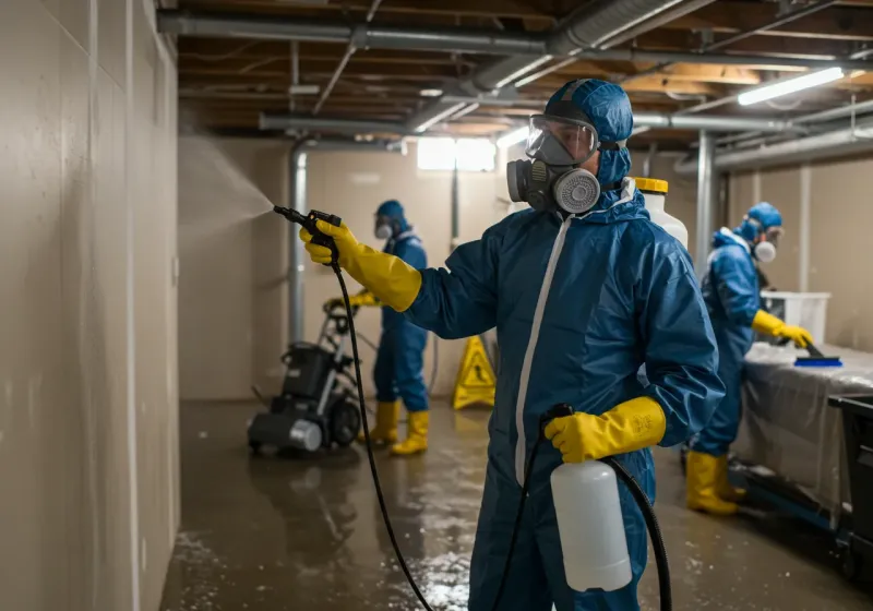 Basement Sanitization and Antimicrobial Treatment process in Piedmont, SC